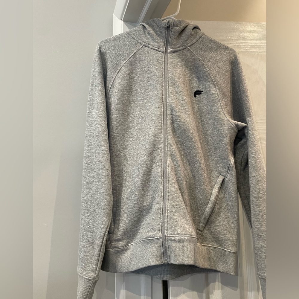 Fabletics Gray Full-Zip Hoodie